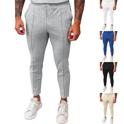 Modern Waffle Textured Women's Elastic Pants