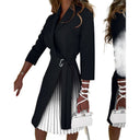 Chic Pleated Midi Dress for Women