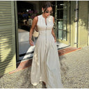 Chic Midi Dress with Full Zip and Flattering Design