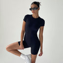 Shaping Cut Short Sleeve Bodysuit for Women