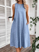 Summer Dress for Women with Pocket Design