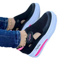 Women’s Slip-On Sneakers with Mesh Design and Soft Sole