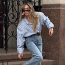 Stylish Oversized Stripe Shirt for Women