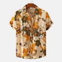 Floral Print Women's Short Sleeve Sleepwear with Elastic Waist
