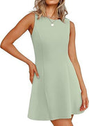Women's Sleeveless A-Line Dress in Classic Style