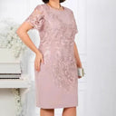 Floral Lace Women's Dress for Chic Occasions