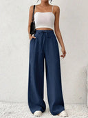 Chic High-Waisted Women’s Trousers