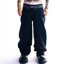 Chic Women's Cargo Pants with Eyelet Accents