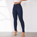 High-Waisted Skinny Stretch Denim Jeans for Women