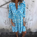 Chic Women's Beach Dress with Trendy Print