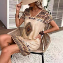 Stylish Ethnic Pattern Women's Tunic Dress