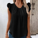 Chic Puff Sleeve V-Neck Women's Top