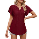 Women's Lace Pattern Airy Blouse Shirt