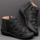 Retro Lace-Up Boots for Stylish Footwear