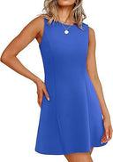 Women's Sleeveless A-Line Dress in Classic Style