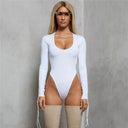 Chic Long-Sleeve Women's Bodysuit