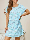Colorful Butterfly Pattern Women's Nightgown