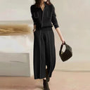 Chic Decorative Stitching Culottes for Women