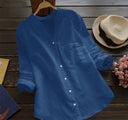 Chic Women's Blouse with Button Placket
