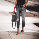 Chic Women's Distressed Jeans for Trendy Style