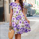 Floral Ruffle Summer Dress for Women
