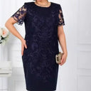 Floral Lace Women's Dress for Chic Occasions