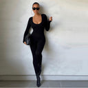 Chic Women's Long Sleeve Bodycon Jumpsuit