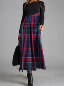 Boho-Inspired Midi Dress with Unique Patterns