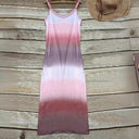 Chic Women's Maxi Dress with Deep V-Neck Design