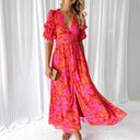 Floral V-Neck Maxi Dress for Women
