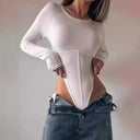 Long Sleeve Women's Figure-Shaping Compression Bodysuit