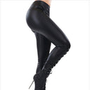Women's Stylish Leggings with Lacing Design