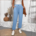 Chic Women's Lounge Pants with Elastic Waistband