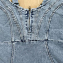 Chic Denim Midi Dress with Side Slit