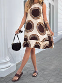 Charming Women's Summer Dress with Ruffle Detail & Vibrant Patterns