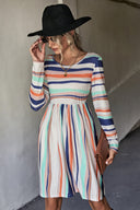 Stylish Striped Women's Dress for Everyday Wear