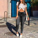 Chic Women's Cargo Jeans with Stylish Side Pockets
