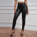 High-Shine Leopard Print Women's Leggings