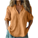 Chic Women's Linen Blouse for Everyday Wear