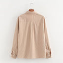 Stylish Women's Blouse with Patch Pockets