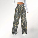 Stylish Women's Camouflage Palazzo Pants with Elastic Waistband