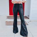 Chic Flared Snake Skin Print Trousers for Women