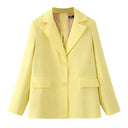Chic Women's Blazer Jacket with Stylish Pockets