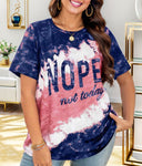 Artistic Tie-Dye Women's T-Shirt with Unique Print