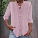 Stylish Women's Striped Button-Down Blouse