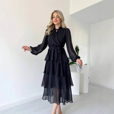 Chic Women's Midi Dress for Festive Occasions
