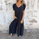 Chic V-Neck Leopard Print Dress for Women