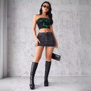 Trendy Women's Cargo Denim Skirt with Ample Pockets
