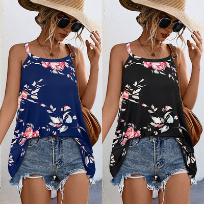 Floral Design Women's Airy Cut Blouse