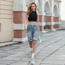Chic Denim Shorts for Women with Stylish Cut